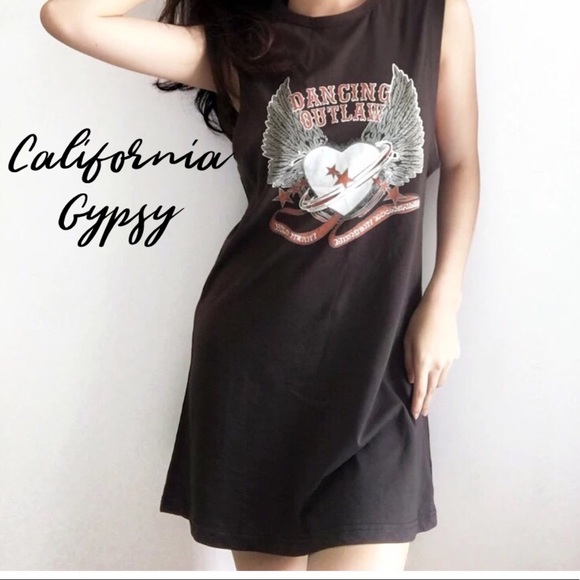 Dancing Outlaw Gypsy T-shirts Dress - Picture 11 of 15